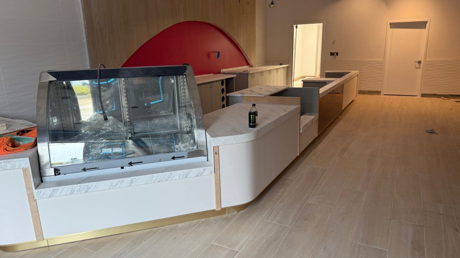 Full-service commercial kitchen — stainless steel fit-out